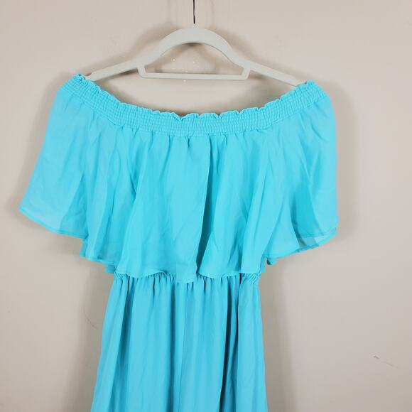 Show Me Your Mumu Hacienda Maxi Dress in Sea Glass Crisp Women's Size S - Picture 6 of 9